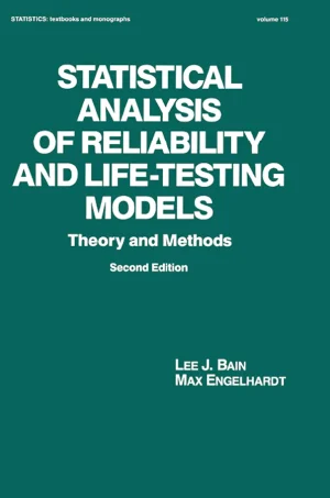 Statistical Analysis of Reliability and Life Testing Models Theory-and-Methods (Second Edition) B5