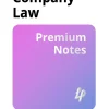 Company Law Premium Notes (B5)