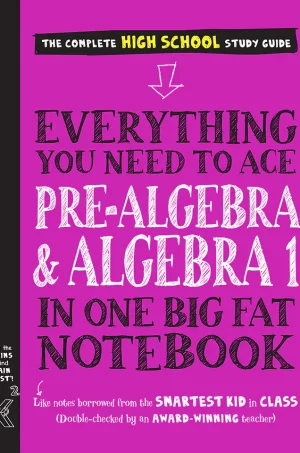 Everything You Need to Ace Pre-Algebra and Algebra I in One Big Fat Notebook The Complete High School Study Guide (Big Fat Notebook Series) (B5) (Color)