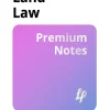 Land Law Premium Notes (B5)