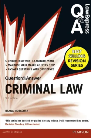 Law Express Question and Answer – Criminal Law (Q&A revision guide) (Law Express Questions & Answers) (3rd Edition) (B5) (Color)