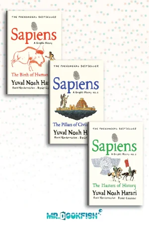 Sapiens A Graphic History (3 Books set)