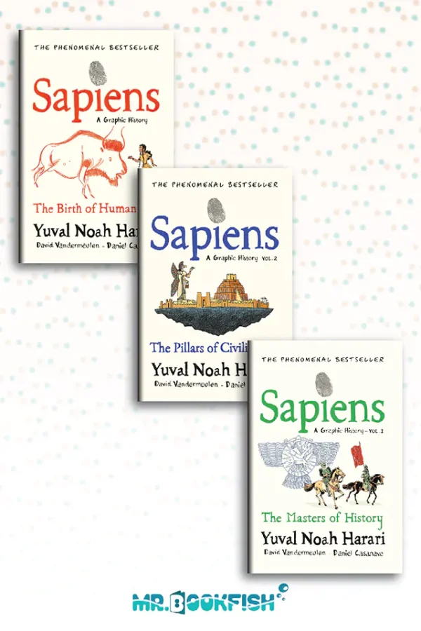 Sapiens A Graphic History (3 Books set)