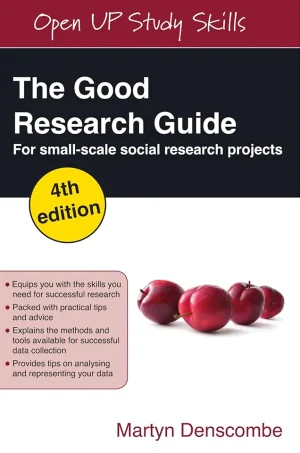 The Good Research Guide: for small-scale social research projects (B5)