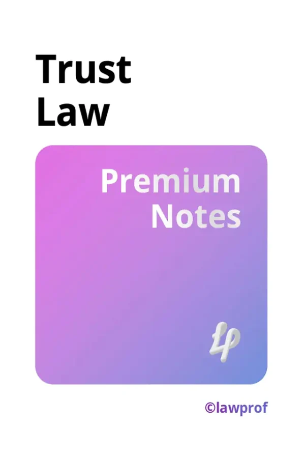 Trust Law Premium Notes (B5)